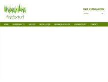 Tablet Screenshot of firstforturf.com